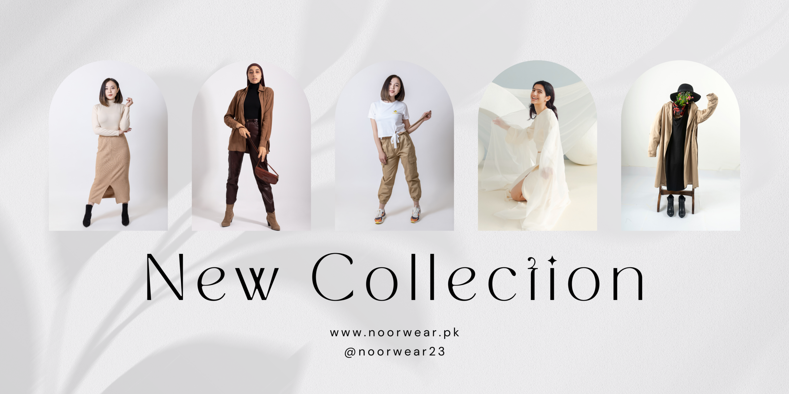 Gray Minimalist New Collection Banner