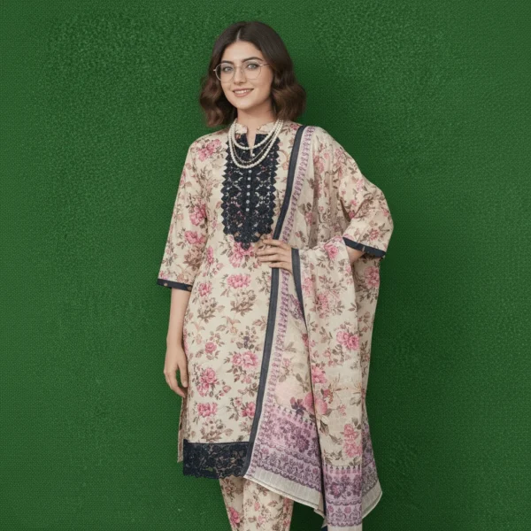Elegant Lawn 3 Piece – Summer Collection